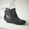 Γυναικείο Δερμάτινο Ανατομικό Μποτάκι με Φερμουάρ - Safe Step 5483 black